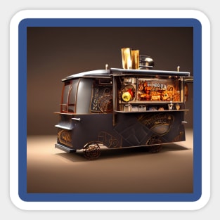 Steampunk Tokyo Ramen Food Truck Sticker